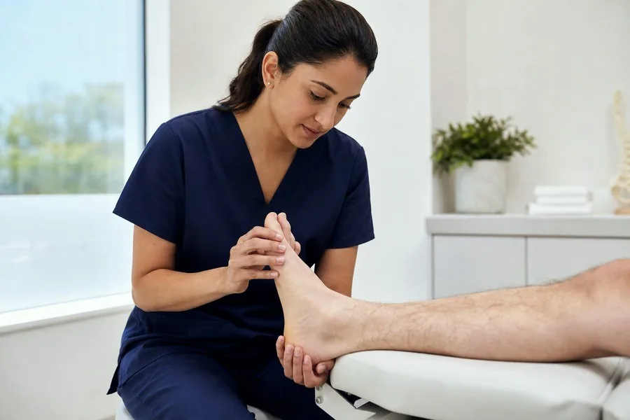 Foot Drop assessment at Bridge House Clinic