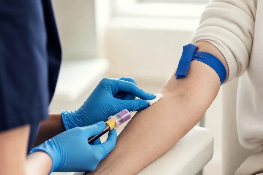 High cholesterol examination by a consultant