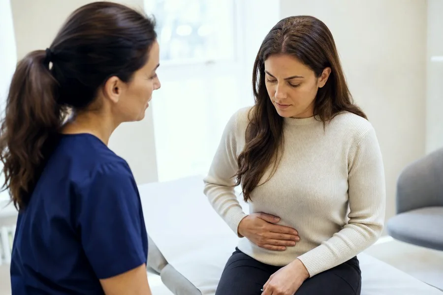 Pelvic Pain examination by a consultant