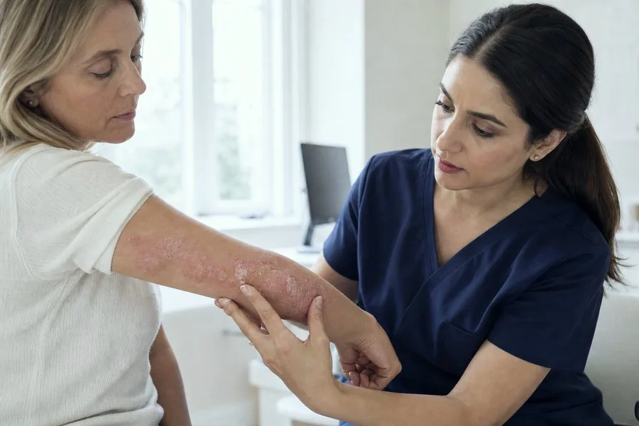 Psoriasis assessment at Bridge House Clinic