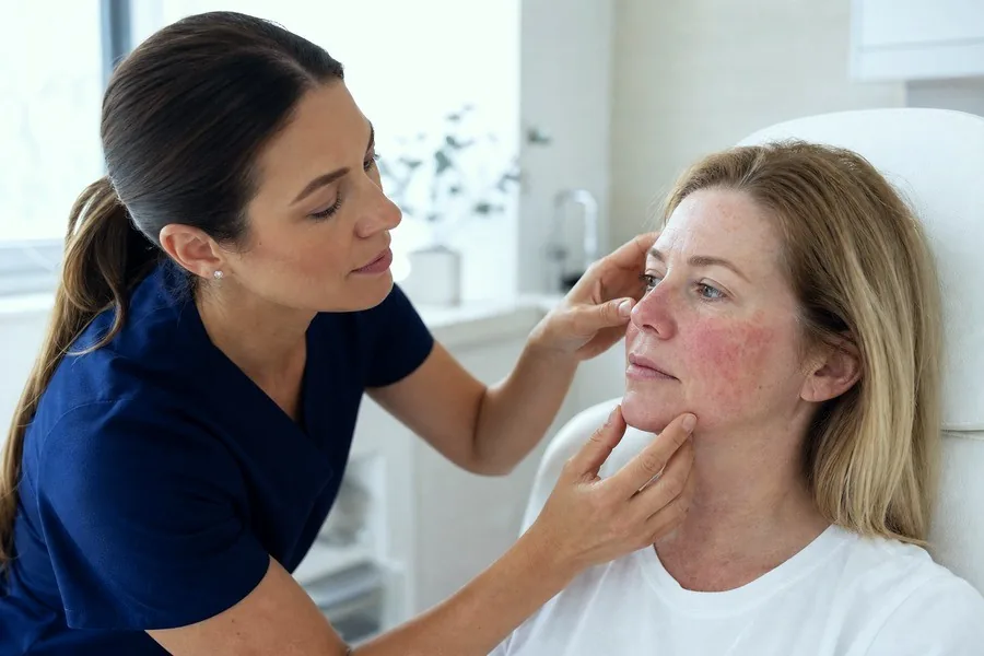 Rosacea assessment at Bridge House Clinic