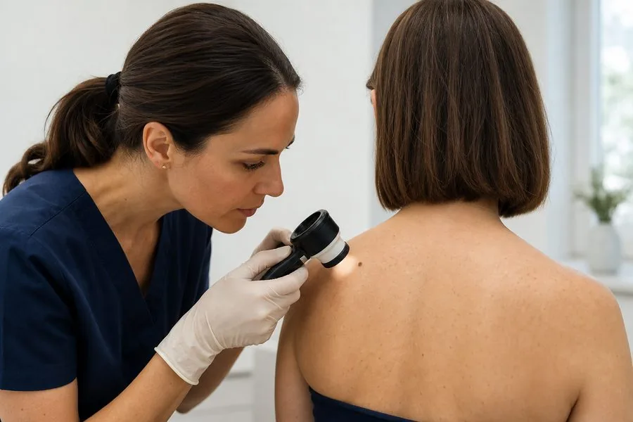 Skin Cancer examination by a consultant