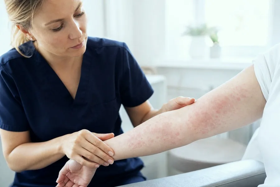 Urticaria (Hives) assessment at Bridge House Clinic