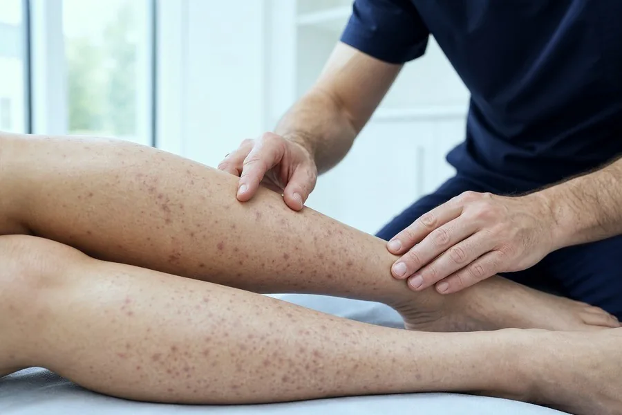Vasculitis examination by a consultant
