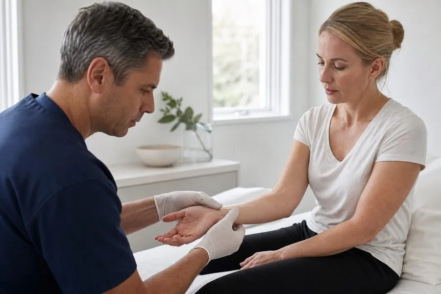 Wrist ganglion assessment