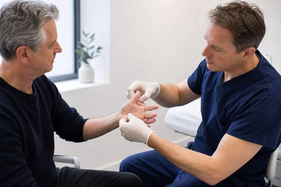 Trigger finger examination